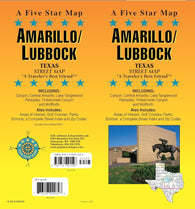 Buy map Amarillo & Lubbock, Texas Street Map