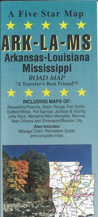 Buy map Arkansas / Louisana / Mississippi