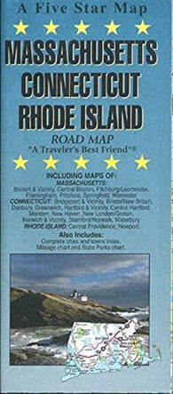 Buy map Connecticut / Massachusetts / Rhode Island
