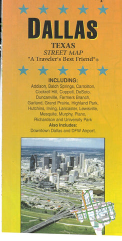 Buy map Dallas, Texas Street Map