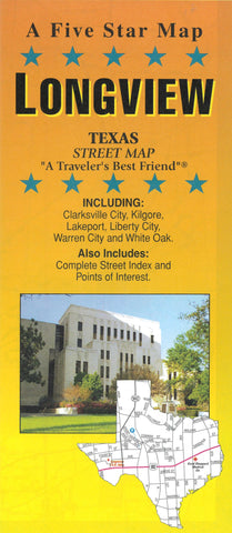 Buy map Longview : Texas : street map