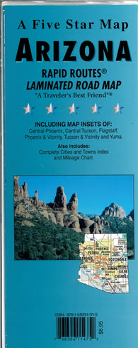 Buy map Arizona (Rapid Route) Laminated Map