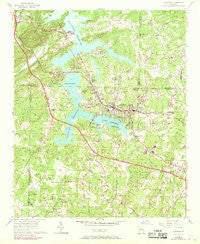 Acworth Georgia Historical topographic map, 1:24000 scale, 7.5 X 7.5 Minute, Year 1956