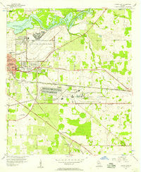 Albany East Georgia Historical topographic map, 1:24000 scale, 7.5 X 7.5 Minute, Year 1956