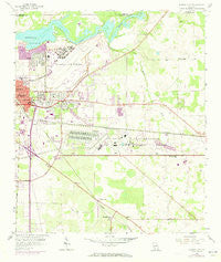 Albany East Georgia Historical topographic map, 1:24000 scale, 7.5 X 7.5 Minute, Year 1956