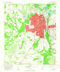 Albany West Georgia Historical topographic map, 1:24000 scale, 7.5 X 7.5 Minute, Year 1956