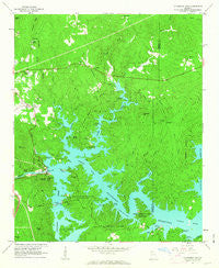 Allatoona Dam Georgia Historical topographic map, 1:24000 scale, 7.5 X 7.5 Minute, Year 1961