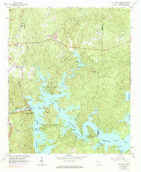 Allatoona Dam Georgia Historical topographic map, 1:24000 scale, 7.5 X 7.5 Minute, Year 1961