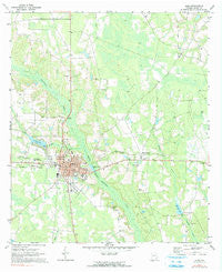 Alma Georgia Historical topographic map, 1:24000 scale, 7.5 X 7.5 Minute, Year 1971