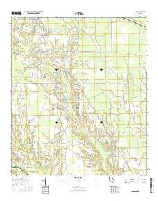 Alma NE Georgia Current topographic map, 1:24000 scale, 7.5 X 7.5 Minute, Year 2014