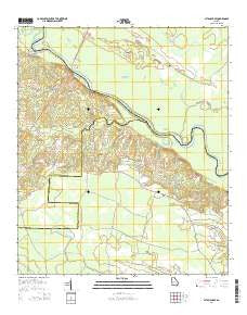 Altamaha SE Georgia Current topographic map, 1:24000 scale, 7.5 X 7.5 Minute, Year 2014