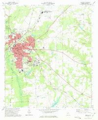 Americus Georgia Historical topographic map, 1:24000 scale, 7.5 X 7.5 Minute, Year 1973