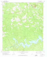 Aonia Georgia Historical topographic map, 1:24000 scale, 7.5 X 7.5 Minute, Year 1972