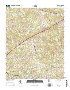 Apple Valley Georgia Current topographic map, 1:24000 scale, 7.5 X 7.5 Minute, Year 2014