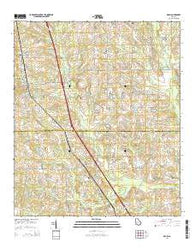 Arabi Georgia Current topographic map, 1:24000 scale, 7.5 X 7.5 Minute, Year 2014