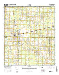 Arlington Georgia Current topographic map, 1:24000 scale, 7.5 X 7.5 Minute, Year 2014