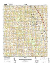 Ashburn Georgia Current topographic map, 1:24000 scale, 7.5 X 7.5 Minute, Year 2014