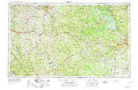 Athens Georgia Historical topographic map, 1:250000 scale, 1 X 2 Degree, Year 1953