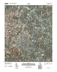 Athens East Georgia Historical topographic map, 1:24000 scale, 7.5 X 7.5 Minute, Year 2011