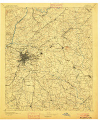 Atlanta Georgia Historical topographic map, 1:125000 scale, 30 X 30 Minute, Year 1895