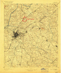 Atlanta Georgia Historical topographic map, 1:125000 scale, 30 X 30 Minute, Year 1895