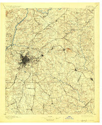 Atlanta Georgia Historical topographic map, 1:125000 scale, 30 X 30 Minute, Year 1895