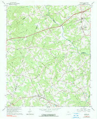 Auburn Georgia Historical topographic map, 1:24000 scale, 7.5 X 7.5 Minute, Year 1964