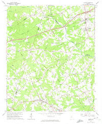 Auburn Georgia Historical topographic map, 1:24000 scale, 7.5 X 7.5 Minute, Year 1964
