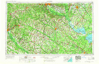 Augusta Georgia Historical topographic map, 1:250000 scale, 1 X 2 Degree, Year 1957