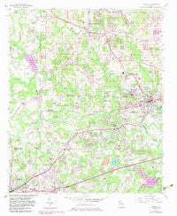Austell Georgia Historical topographic map, 1:24000 scale, 7.5 X 7.5 Minute, Year 1954