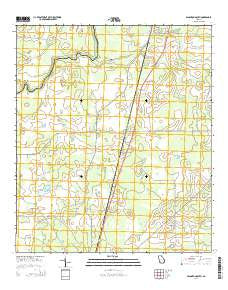 Baconton South Georgia Current topographic map, 1:24000 scale, 7.5 X 7.5 Minute, Year 2014