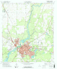 Bainbridge Georgia Historical topographic map, 1:24000 scale, 7.5 X 7.5 Minute, Year 1974