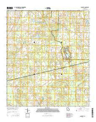 Bancroft Georgia Current topographic map, 1:24000 scale, 7.5 X 7.5 Minute, Year 2014