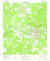 Barnesville Georgia Historical topographic map, 1:24000 scale, 7.5 X 7.5 Minute, Year 1973