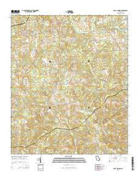 Beall Springs Georgia Current topographic map, 1:24000 scale, 7.5 X 7.5 Minute, Year 2014