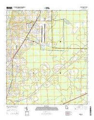 Bemiss Georgia Current topographic map, 1:24000 scale, 7.5 X 7.5 Minute, Year 2014