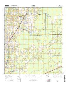 Bemiss Georgia Current topographic map, 1:24000 scale, 7.5 X 7.5 Minute, Year 2014