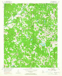 Ben Hill Georgia Historical topographic map, 1:24000 scale, 7.5 X 7.5 Minute, Year 1954