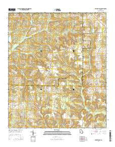 Benevolence Georgia Current topographic map, 1:24000 scale, 7.5 X 7.5 Minute, Year 2014