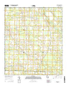 Bethany Georgia Current topographic map, 1:24000 scale, 7.5 X 7.5 Minute, Year 2014