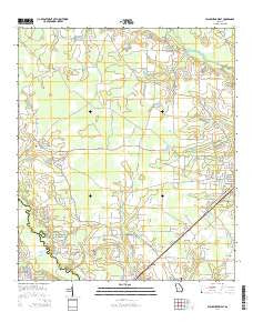 Blackshear West Georgia Current topographic map, 1:24000 scale, 7.5 X 7.5 Minute, Year 2014
