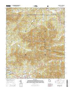 Blairsville Georgia Current topographic map, 1:24000 scale, 7.5 X 7.5 Minute, Year 2014