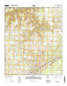 Blakely North Georgia Current topographic map, 1:24000 scale, 7.5 X 7.5 Minute, Year 2014