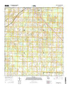 Blakely South Georgia Current topographic map, 1:24000 scale, 7.5 X 7.5 Minute, Year 2014
