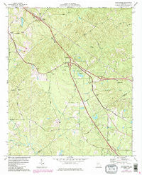 Bolingbroke Georgia Historical topographic map, 1:24000 scale, 7.5 X 7.5 Minute, Year 1974