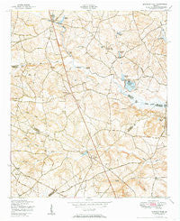 Bowdens Pond Georgia Historical topographic map, 1:24000 scale, 7.5 X 7.5 Minute, Year 1950