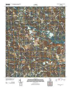 Bowdens Pond Georgia Historical topographic map, 1:24000 scale, 7.5 X 7.5 Minute, Year 2011