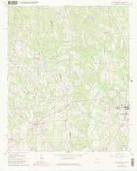 Bowdon West Georgia Historical topographic map, 1:24000 scale, 7.5 X 7.5 Minute, Year 1966