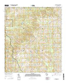 Bridgeboro Georgia Current topographic map, 1:24000 scale, 7.5 X 7.5 Minute, Year 2014