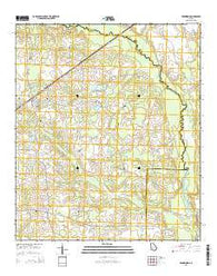Bronwood Georgia Current topographic map, 1:24000 scale, 7.5 X 7.5 Minute, Year 2014